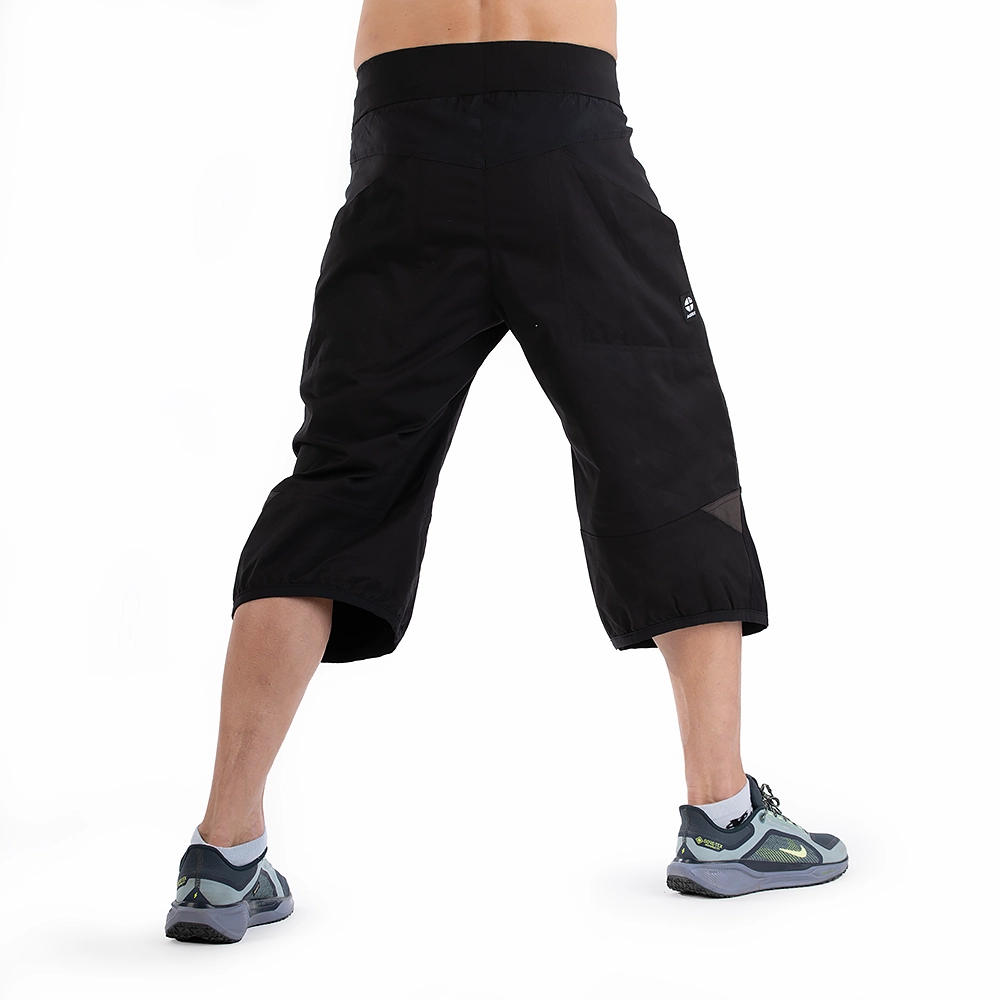 Spodnie Wspinaczkowe Unisex 3/4 BOULDER FIGHTER Czerń